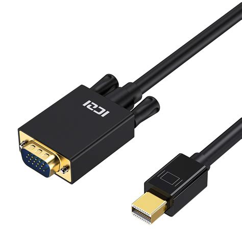 Mini Dp To Vga Cable Iczi Gold Plated 1080p Mini Displayport