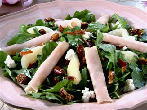 Smoked Turkey And Pear Salad With Pomegranate Vinaigrette And