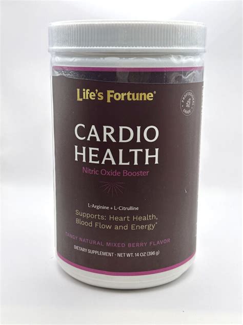 Lifes Fortune Cardio Mixed Berry Flavor 168 Oz Powder Gandw Herbs