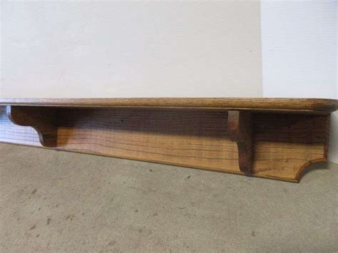 Oak Wall Shelf With Plate Groove Albrecht Auction Service