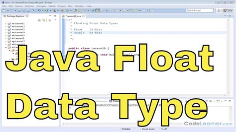 More Floating Point Data Types In Java Float And Double How To