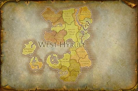 West Hyrule Map V2 By Therabidartist On Deviantart