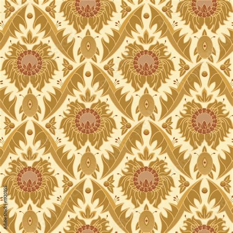 Seamless Vintage Wallpaper Pattern Stock Photo And Royalty Free