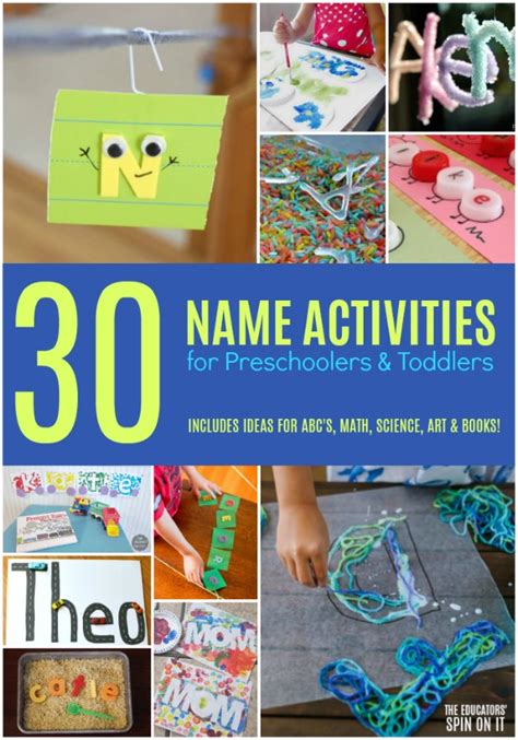 30 Name Activities For Preschoolers And Toddlers