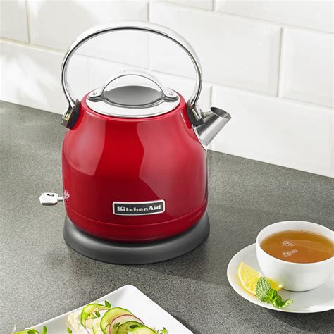 Simple controls with an led. KitchenAid KEK1222ER 1.25 Liter Stainless Steel Empire Red ...