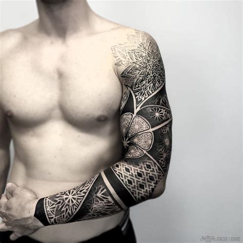 Forearm tattoos are very popular and we can see why! Geometric Patterns Mens Sleeve | Best tattoo design ideas