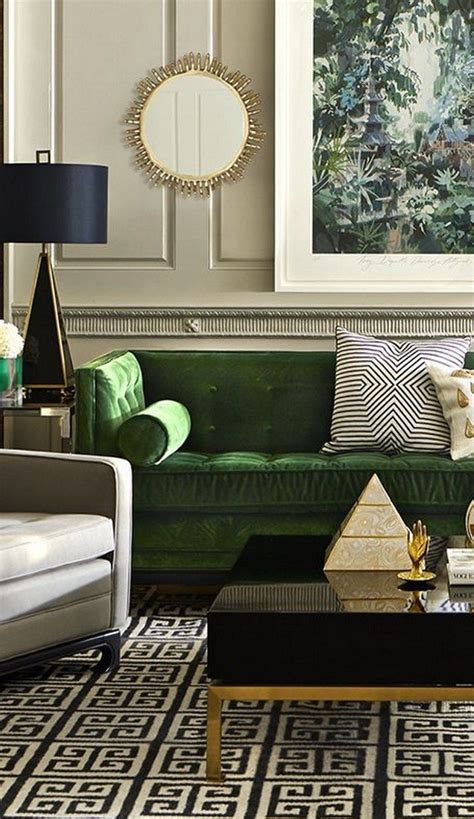 38 Green Velvet Sofa Design Ideas To Makeover Your Living Room