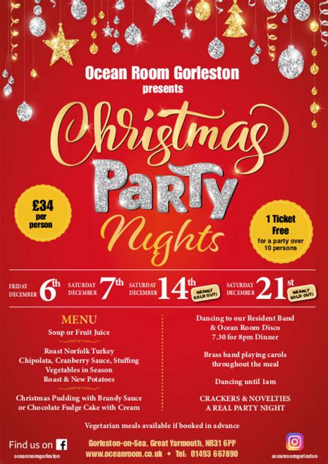 Ocean Room Great Yarmouth Norfolk Christmas Parties