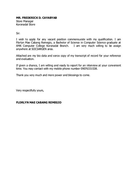 The honorable director ghana international school. Application letter