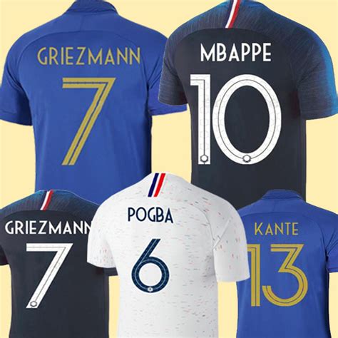 Deutschlands erster gegner, der weltmeister frankreich ist auch bei dieser em großer favorit. BUY-TO T-Shirt Frankreich WM-Trikot 2018 Französische ...