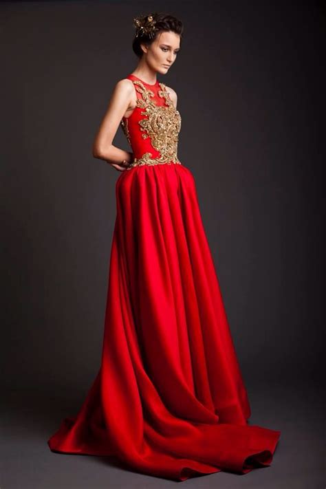 Long Red Dress Gowns Fashion Couture Gowns