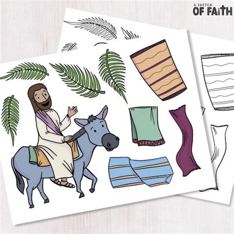 Palm Sunday Jesus Rides A Donkey Easy Bible Crafts For Kids