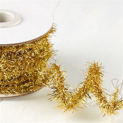 Gold Tinsel Rope Garland Christmas Garlands Christmas