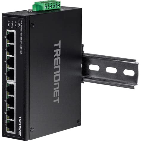 8 Port Industrial Fast Ethernet Din Rail Switch Certified Refurbished