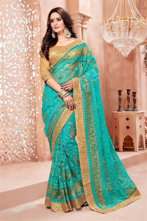Green Saree Net Saree ₹403000 Buy Latest Saree With Custom Stitching And Worldwide Shipping