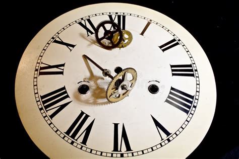 Close Up Of Antique Clock Face Stock Image Image Of Waiting Number