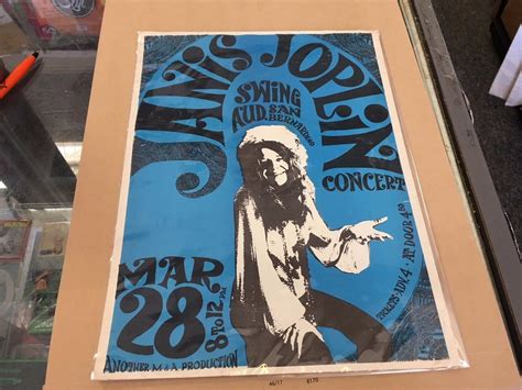 Original Janis Joplin Concert Poster 1969 San Bernardino Poster Rare