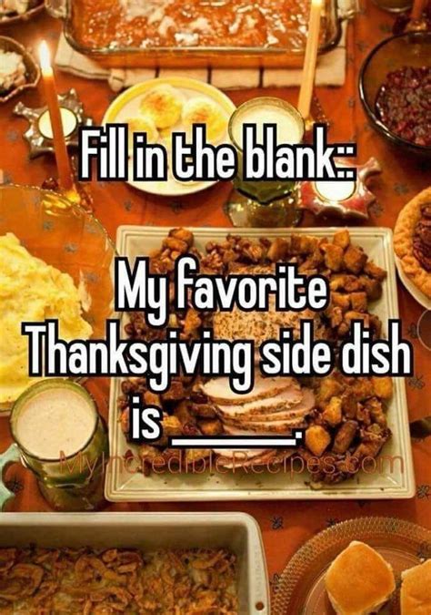 thanksgiving interactive post favorite side dish favorite thanksgiving thanksgiving recipes