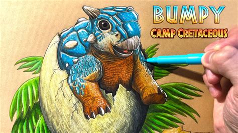 Drawing Bumpy From Jurassic World Camp Cretaceous Youtube