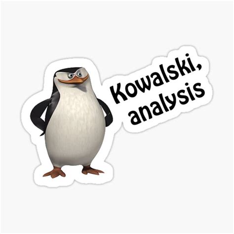 what funny about the kowalski analysis singer weat1956