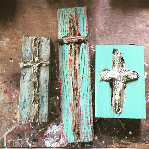 Texture And Painted Crosses Cross Art Painting Cross Paintings
