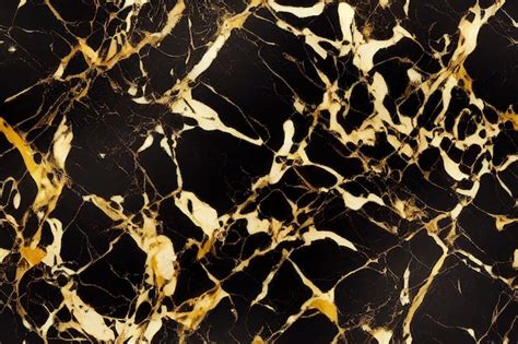 Premium Photo Black And Gold Marble Texture Seamless Pattern