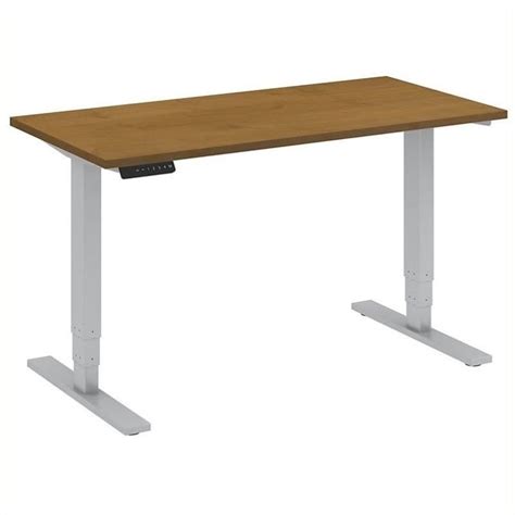 Bush Business Furniture Series A 48w Desk In Natural Cherry And Slate