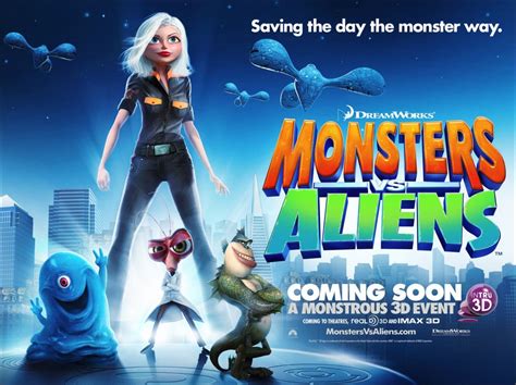 Monsters Vs Aliens 2009 Poster