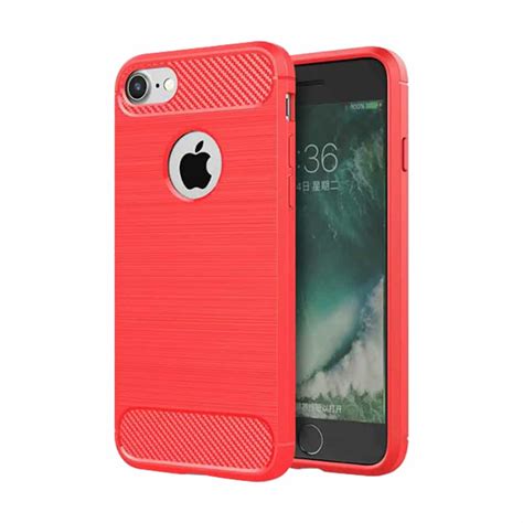 Red Iphone 8 Case Shockproof Carbon Fibre Iphonecaseuk