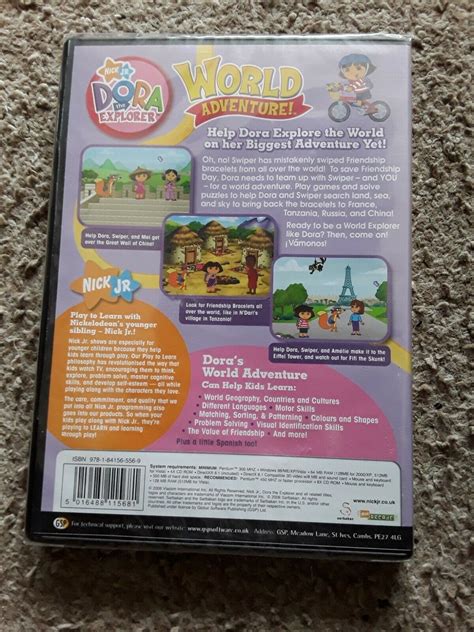 Dora The Explorer World Adventure Pc Cd Rom Game New Sealed Freepost