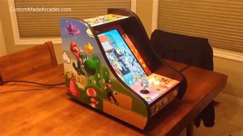 Super Mario Brothers Bartop Custom Made Arcade Machine Mini Tabletop By