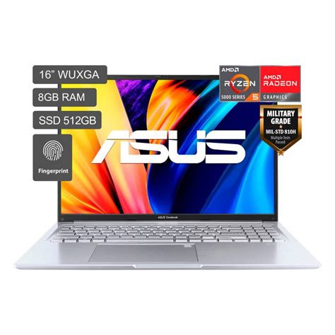 Laptop Asus Amd Ryzen 5 8gb 512gbssd Vivobook 16x Serie 5000 161 Asus