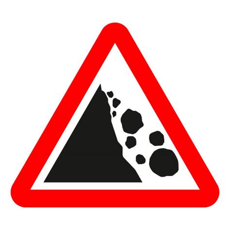 2600 Falling Rocks Sign Stock Photos Pictures And Royalty Free Images
