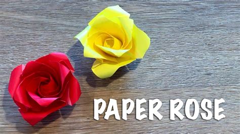 How To Make A Beautiful Paper Rose 3d Origami Rose Kawasaki Rose