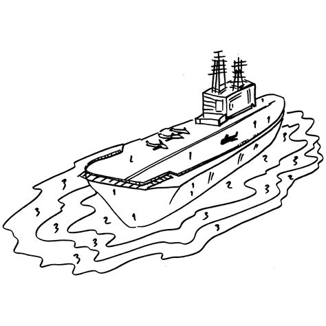 Aircraft Carrier Coloring Page At Getdrawings Free Download