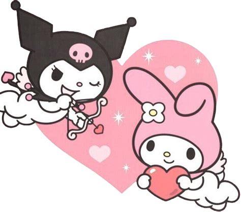 Mymelody Kuromi Sanrio Y2k Pink Sticker By Lovegrips