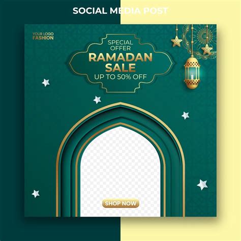 Ramadan Sale Ads Banner Design Editable Ramadan Social Media Post