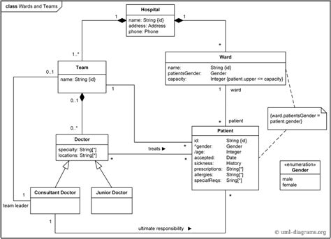 An Example Domain Model For The Hospital Management System Is