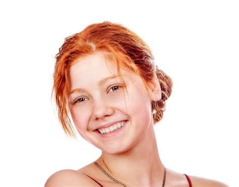 Beautiful Redhead Lady Stock Image Image Of Portrait 82488445