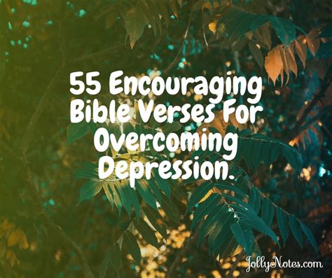Encouraging Bible Verses For Overcoming Depression Bible Verses About Depression