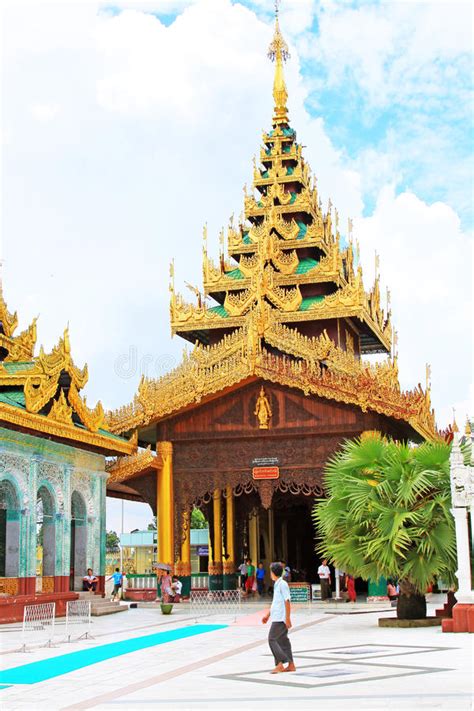 Shwedagon Pagoda Yangon Myanmar Editorial Stock Image Image Of