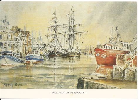 3x Weymouth Harbour Dorset Postcards Weymouth Harbour Postcard