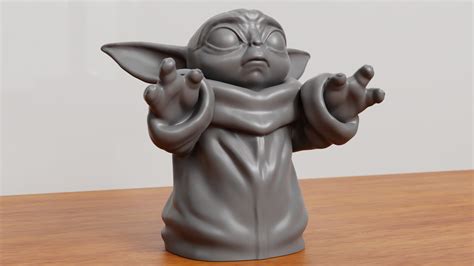 Stl File Grogu Baby Yoda・3d Printer Design To Download・cults