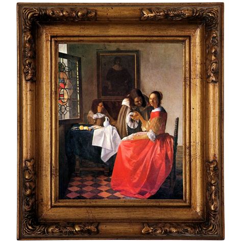 Astoria Grand The Girl With A Wine Glass By Johannes Vermeer Framed