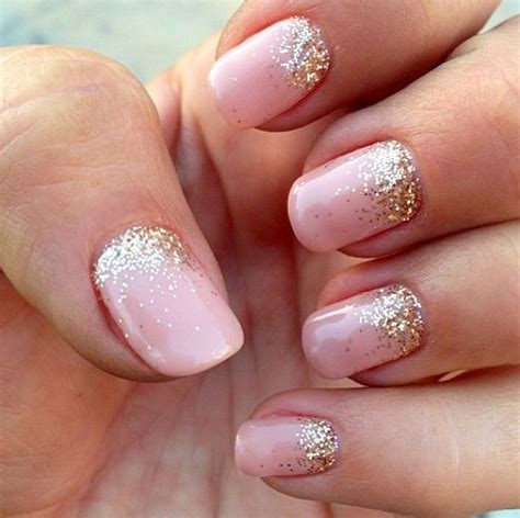 Nailed It Best Manicures Of Glitter Fade Nails Bride Nails