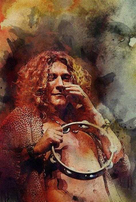 Led Zeppelin Robert Plant Art Print By Lilia Kosvintseva Zeppelin