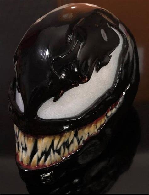 Venom Mask 2018 Hq Resin Extreme Details Etsy Venom Helmet Concept