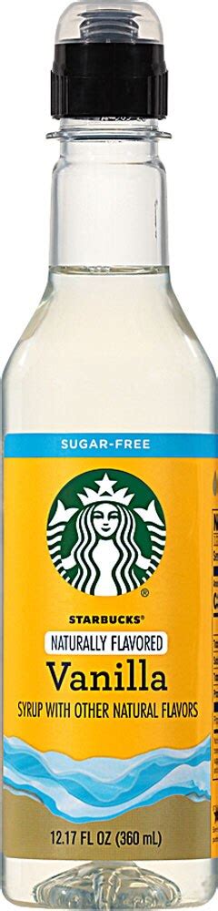 Starbucks Naturally Flavored Syrup Sugar Free Vanilla 12 17 Fl Oz