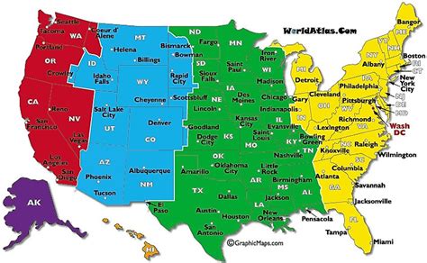 Time Zone Map Daylight Savings Map