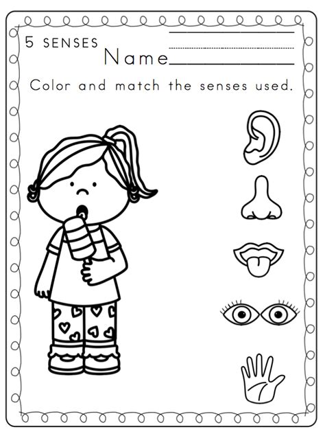 Some of these coloring pages are advance and hard to color and some are easy and fun. Preschool Printables: Toddler 5 Senses Printable Coloring ...